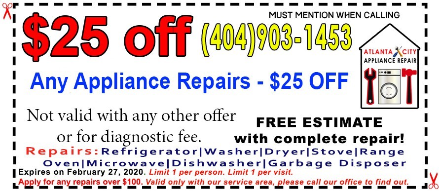 appliance repair coupons deals offers