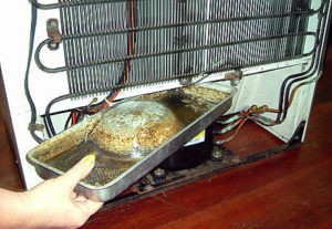 refrigerator drain drip pan condensation pan
