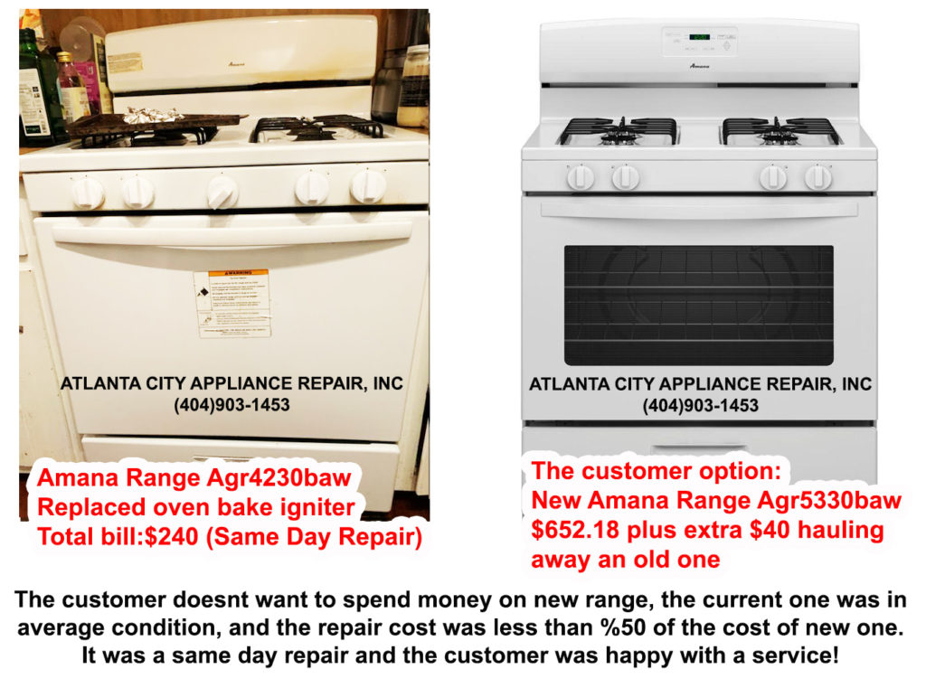 Buying a New Appliance versus Repairing