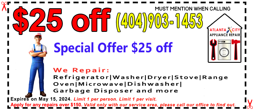 Special Offer $25 off on appliance repair $150