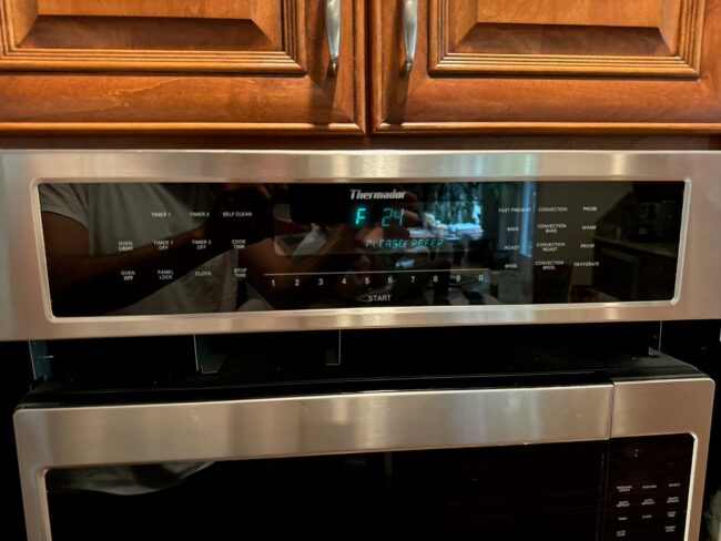 Thermador oven Error code F24