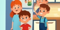 craiyon_132016_kids_parents_and_refrigerator_and_appliance_person Appliance Repair Kids Parents and Business