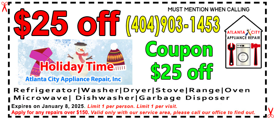 Coupon for Appliance Repair in Atlanta GA