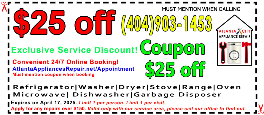 Appliance Service Coupon Alpharetta