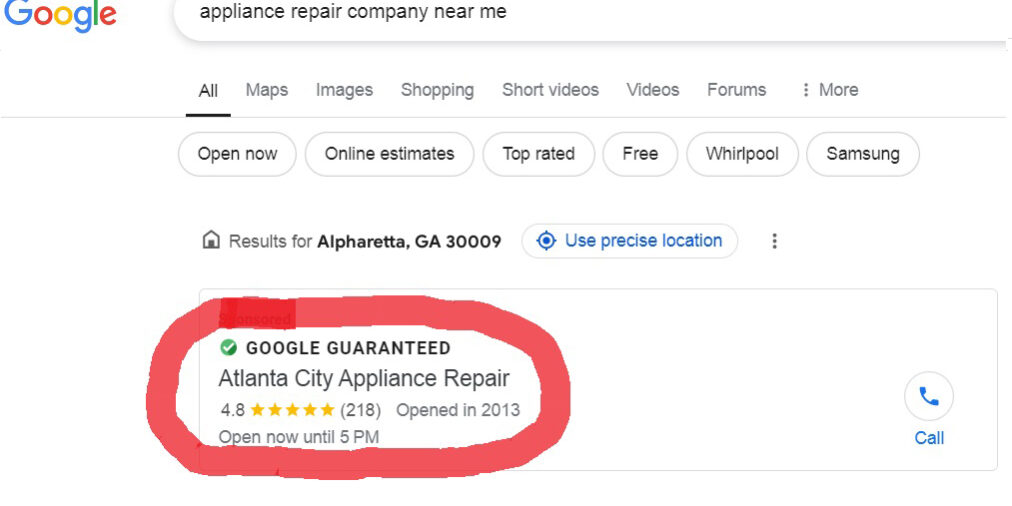 Appliance Repair Company Near Me