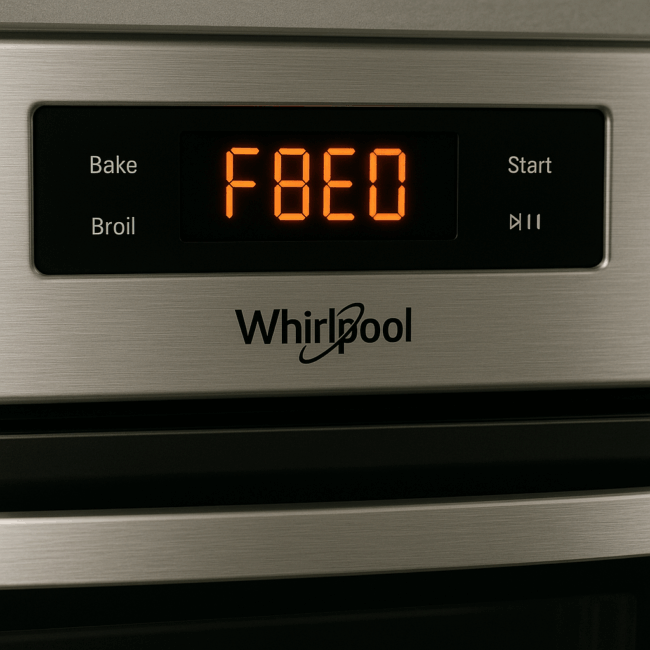 F8E0 error on your Whirlpool ovens F8E0 error