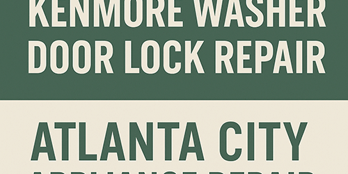 Washer door lock dE2 error code