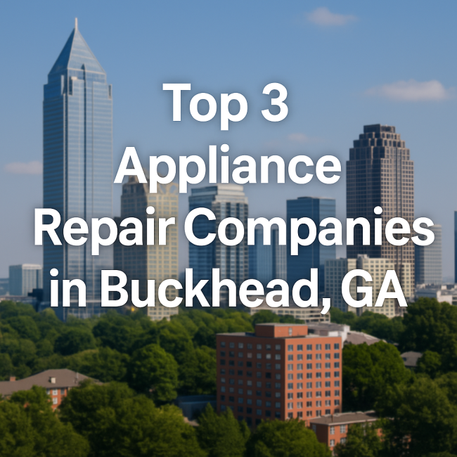 Top 3 Appliance Repair Companies in Buckhead, GA Top 3 Appliance Repair Companies in Buckhead, GA