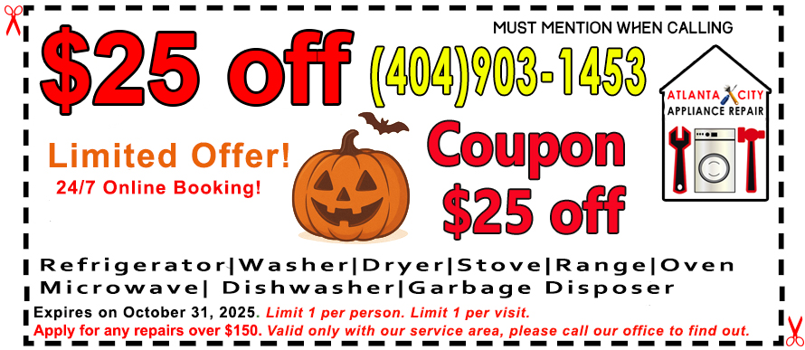 appliance repair coupon October 2025