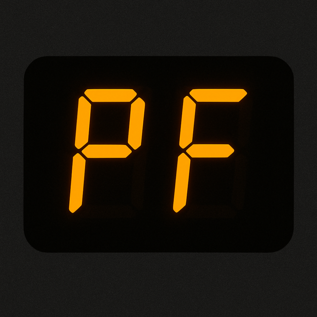 Appliance PF error code Power Failure