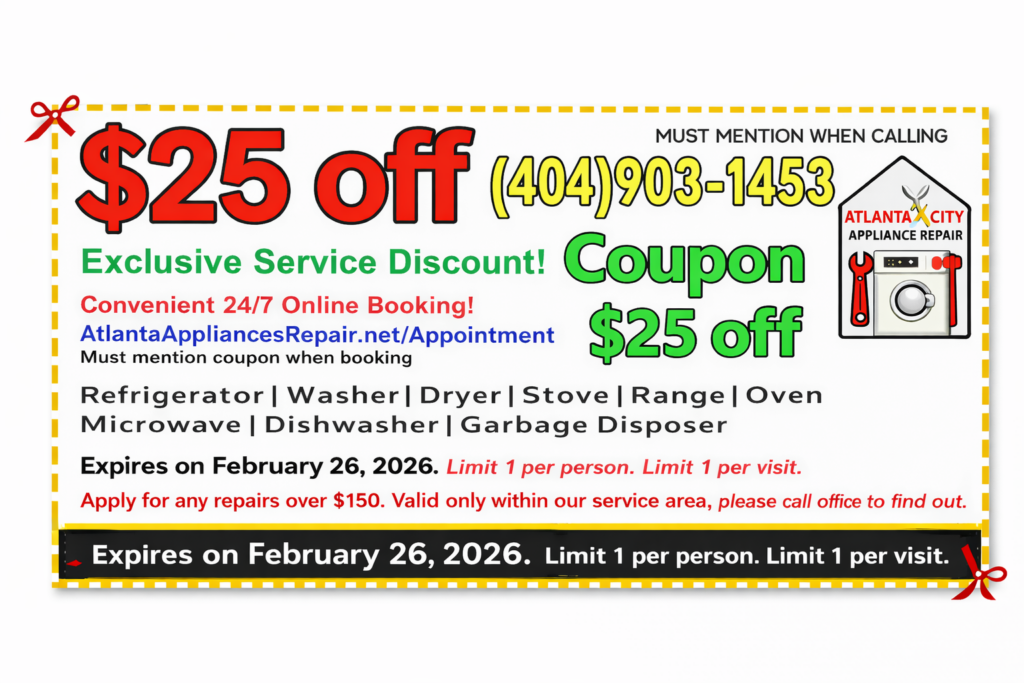 Coupon 26 February 2026 Appliance Repair Coupon February 2026