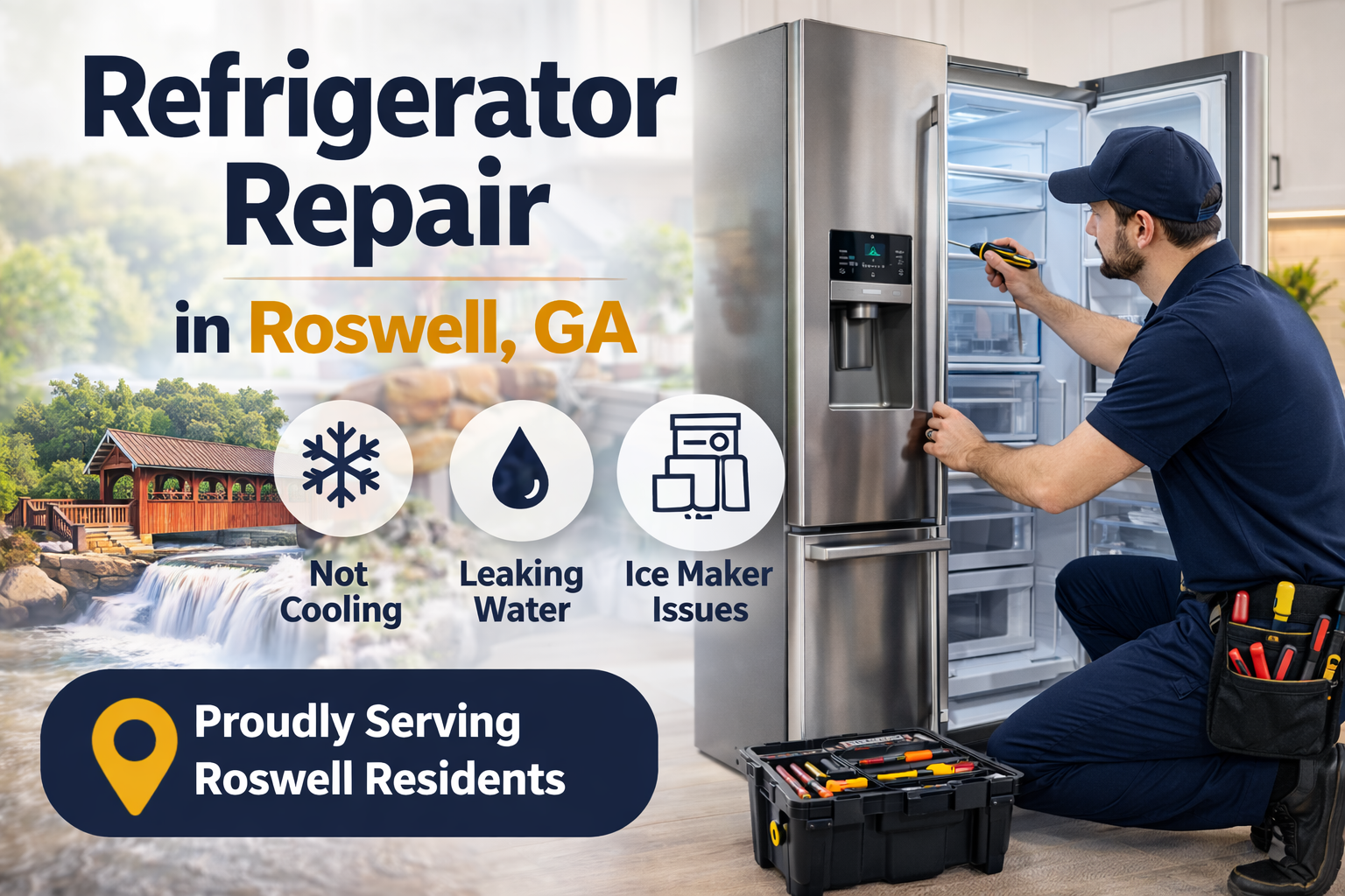 Refrigerator repair in Roswell GA