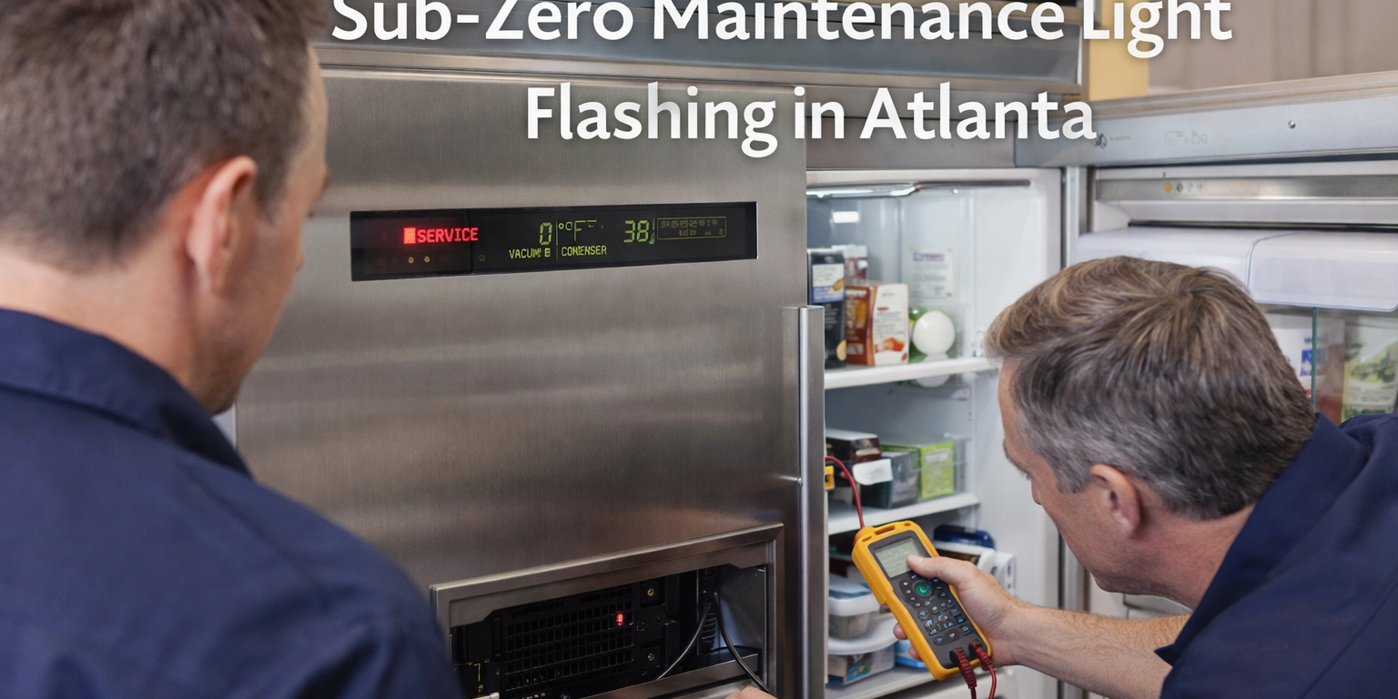 Sub-Zero Maintenance Light Flashing in Atlanta